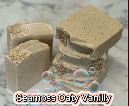 Sea-moss Oaty Vanilly Soap Bar.